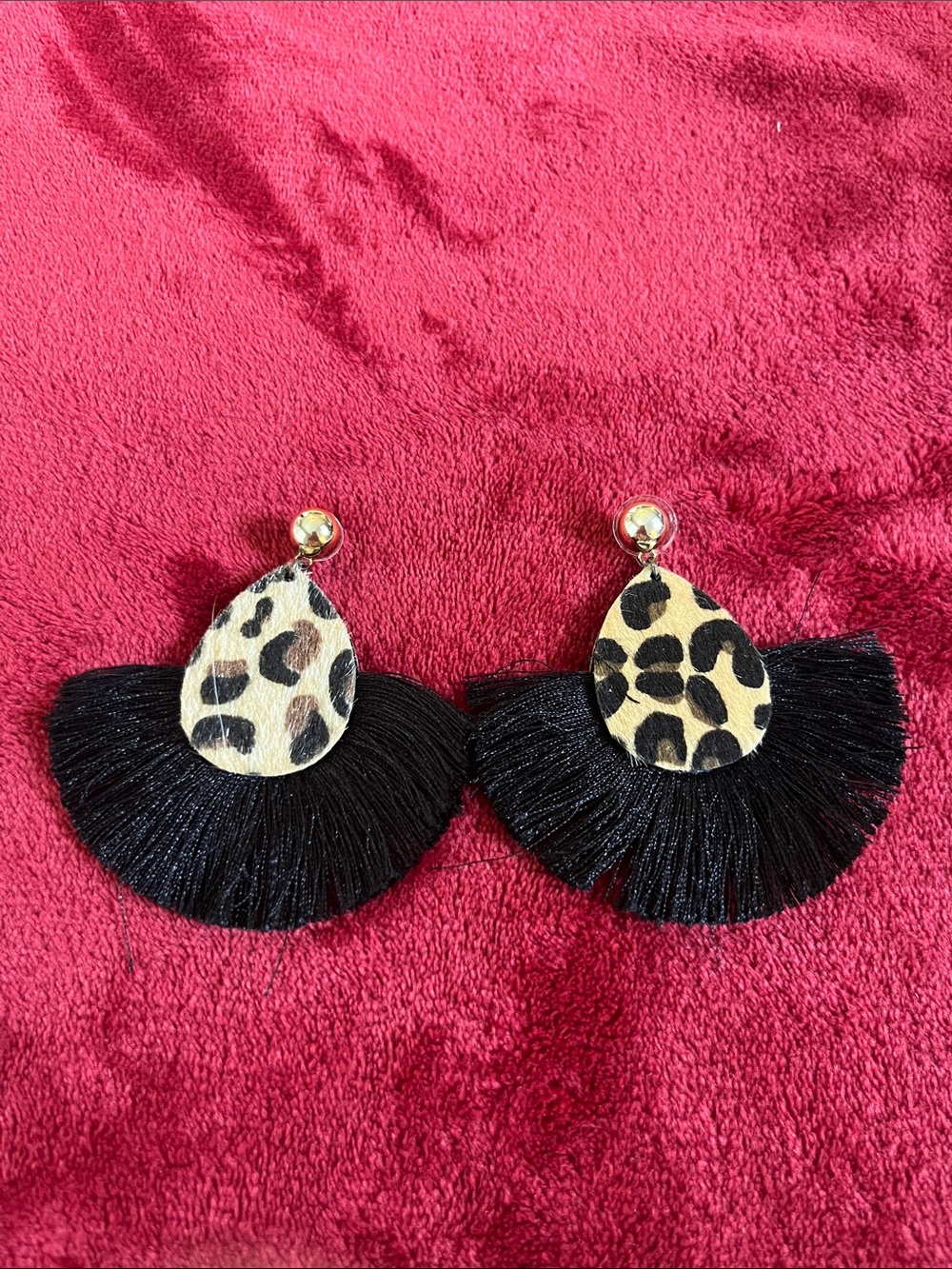 Animal print earrings